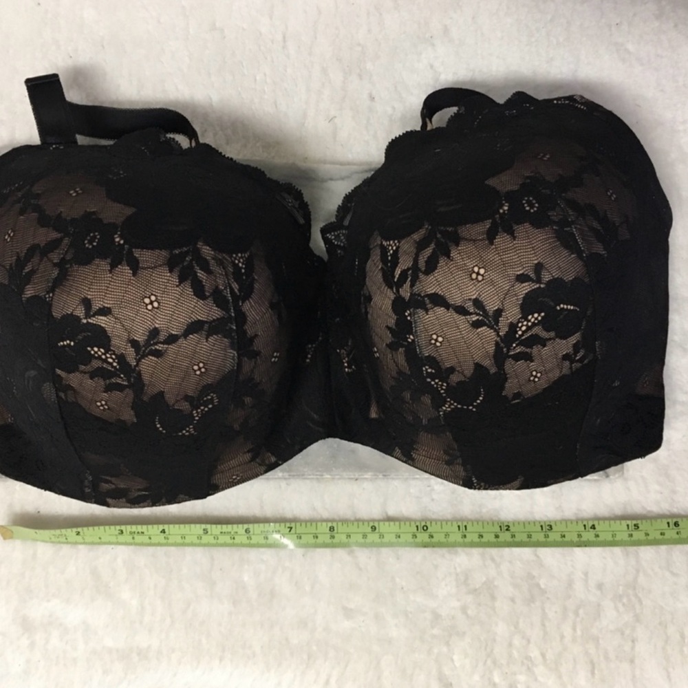 Torrid Black Lace Push Up Bra Sz 42H